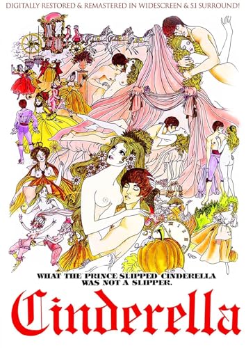DVD cover for "Cinderella" featuring illustrated figures and a pumpkin.