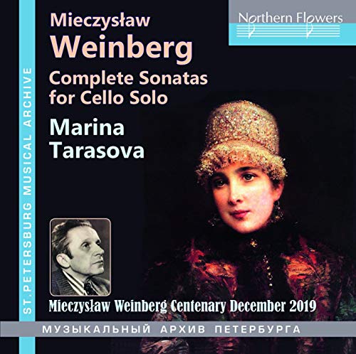 CD cover featuring Marina Tarasova and Mieczysław Weinberg portraits.
