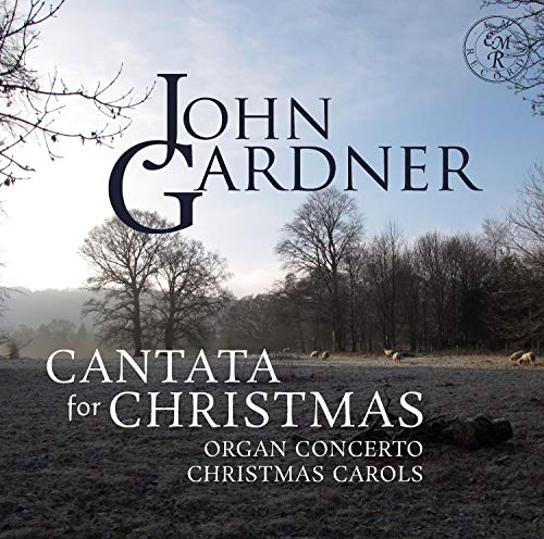 CD cover for John Gardner’s “Cantata for Christmas” with a winter landscape.