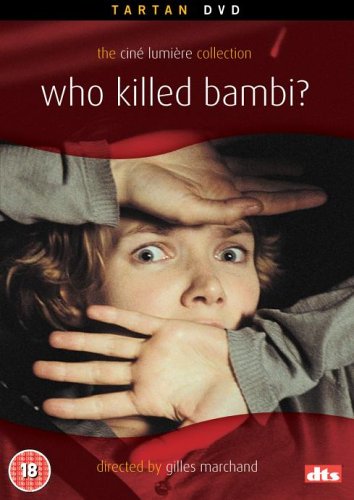 DVD cover: frightened young boy with hands covering his mouth.