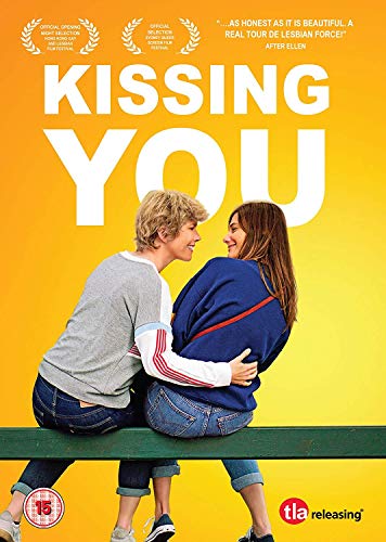 DVD cover for "Kissing You" featuring two women looking at each other.