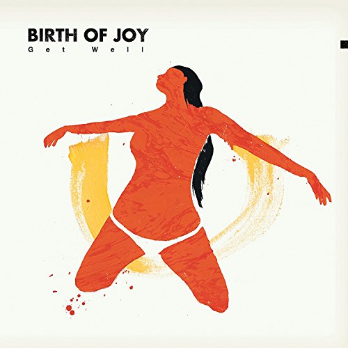 Album cover: red silhouette of a pregnant person with yellow brushstrokes.