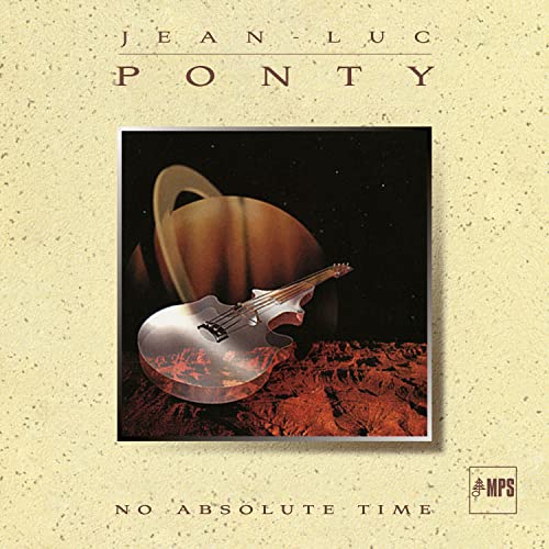 CD cover: guitar floating near Saturn in a space landscape.