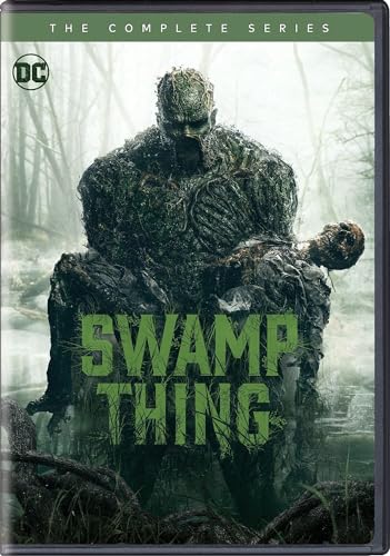DVD cover for "Swamp Thing" featuring the character in a swamp.