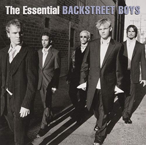 CD case featuring the Backstreet Boys, gold lettering, and barcode on back.