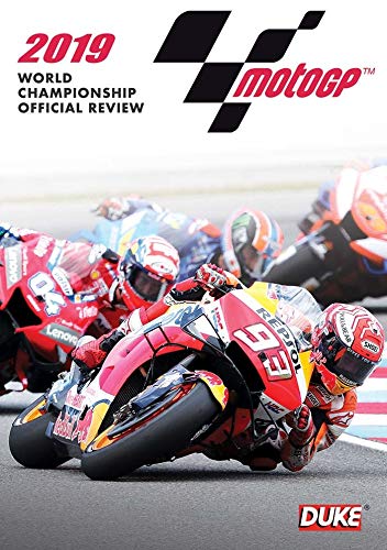 2019 MotoGP World Championship DVD cover featuring motorcycle racers.