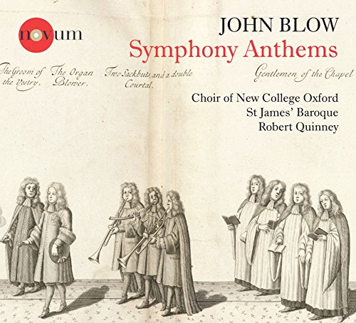 CD cover for John Blow’s “Symphony Anthems” featuring period illustration.