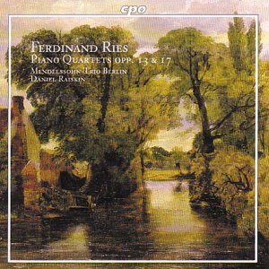 CD cover for Ferdinand Ries piano quartets with a landscape painting.