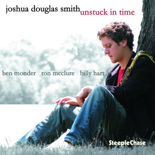 CD cover featuring a man with a saxophone sitting by a tree.