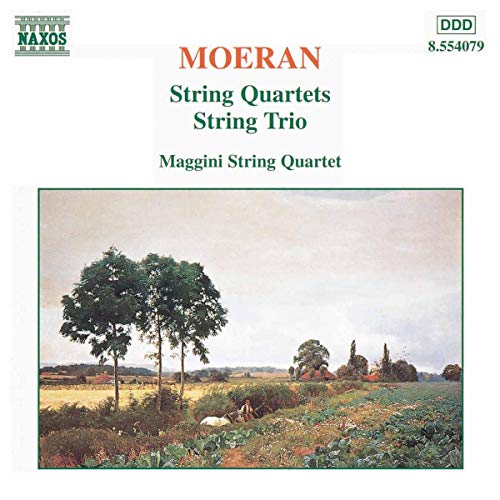 CD cover: landscape painting with trees over a golden field.