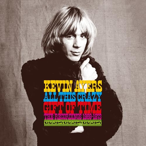 CD cover featuring a portrait of Kevin Ayers with colorful text.