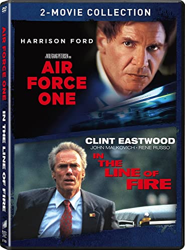 DVD cover featuring Harrison Ford and Clint Eastwood in action films.