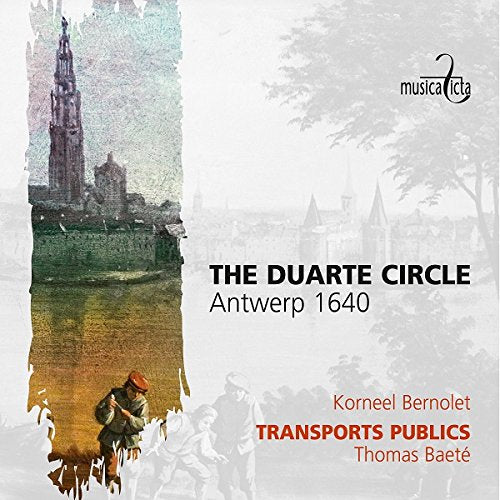 CD cover depicting a 17th-century cityscape and musicians.