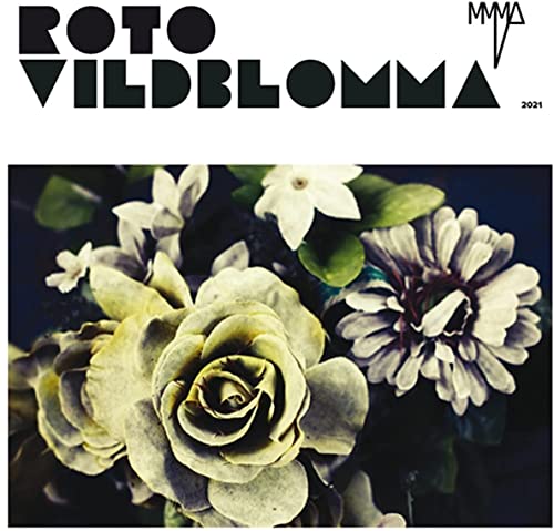Vinyl record cover featuring white and yellow wildflowers against a dark background.
