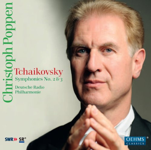 CD cover featuring conductor Christoph Poppen and text “Tchaikovsky Symphonies.”
