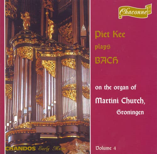 CD cover for Piet Kee’s “Organ Works IV” featuring a church organ.