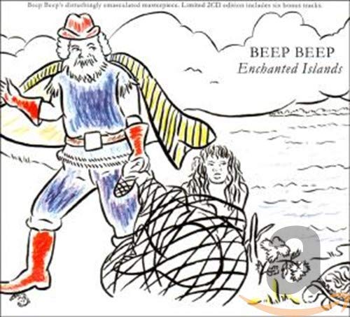 CD cover: colorful illustration of a sailor and a child near water.