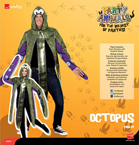 Smiffys Octopus Costume, Foam Bonded
