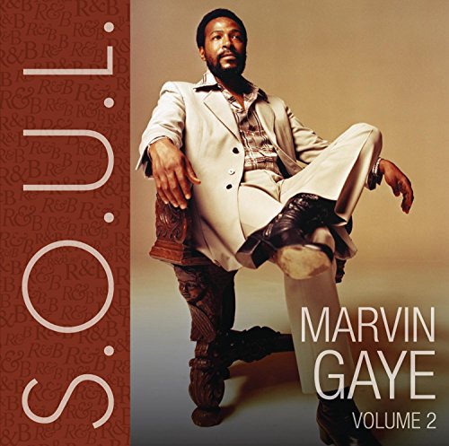 Marvin Gaye album cover, featuring the artist in a light suit.