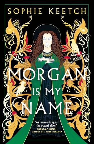 Book cover featuring a woman in a green robe surrounded by gold floral patterns.
