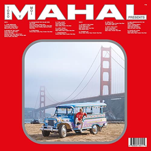 Vinyl album cover for Toro Y Moi’s “Mahal” featuring a jeep and Golden Gate Bridge.