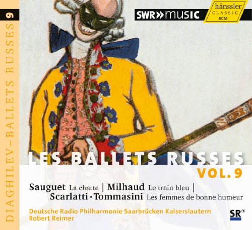 CD cover for "Les Ballets Russes Vol. 9" featuring a masked figure.