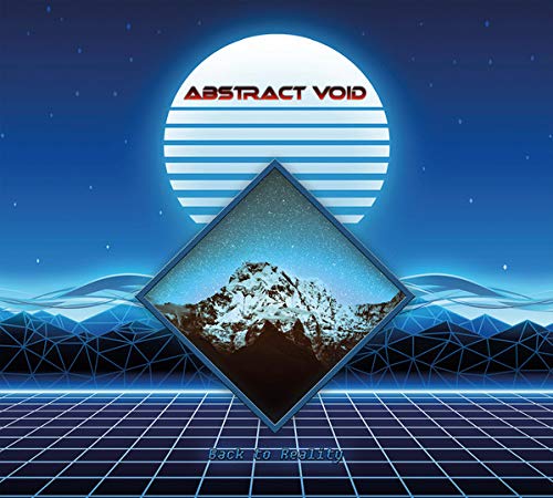 CD cover: mountains in a diamond, retro geometric blue design.