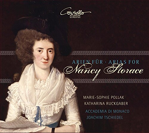 CD cover featuring a portrait of Nancy Storace in 18th-century attire.