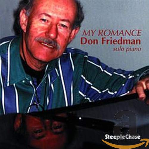 CD cover featuring pianist Don Friedman in a striped shirt.