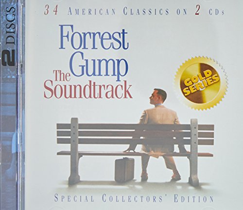 “Forrest Gump” soundtrack CD cover with image of man on a bench.