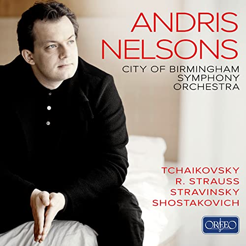 CD cover featuring conductor Andris Nelsons and orchestra details.