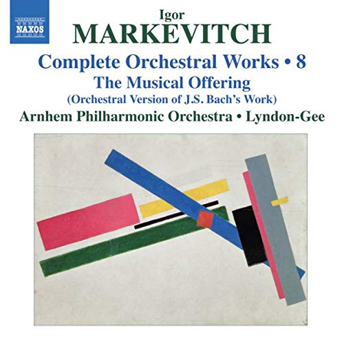 CD cover for Markevitch’s “The Musical Offering” with abstract art.
