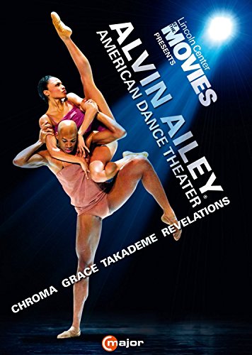 DVD cover featuring two dancers in a dynamic lift, Alvin Ailey logo.