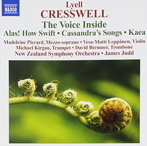 CD cover for "The Voice Inside" by Cresswell, featuring fern fronds.