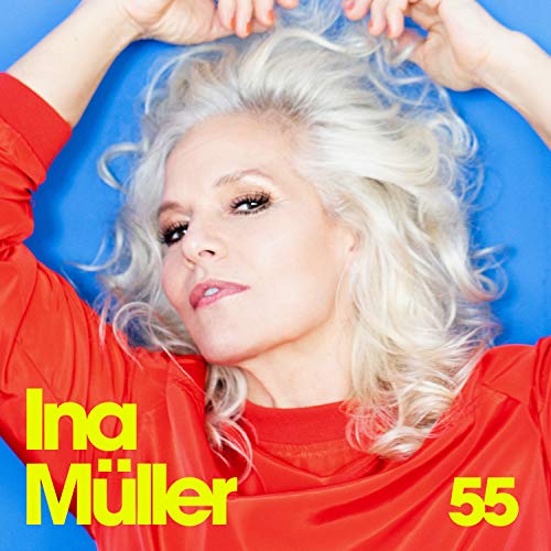 CD cover featuring Ina Müller with blonde hair against a blue background.