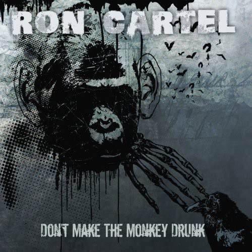 CD cover: monkey face with skeletal hand, dark and textured background.