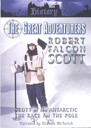 DVD cover featuring Robert Falcon Scott in Antarctic exploration gear.
