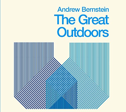 CD cover for Andrew Bernsteinās āThe Great Outdoorsā with blue abstract lines.