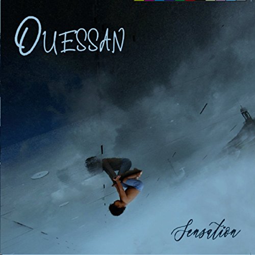 CD cover: a person falling against a cloudy, blue-grey sky.