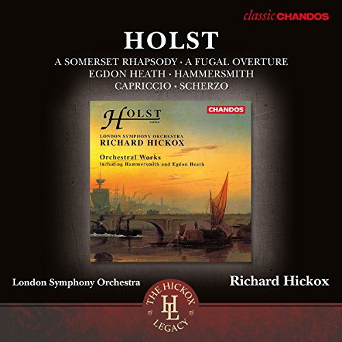 CD cover for Holst’s orchestral works conducted by Richard Hickox.