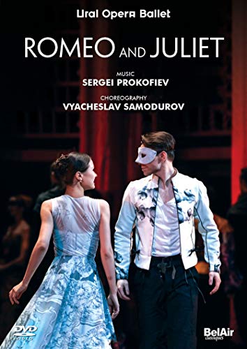 DVD cover for Prokofiev’s “Romeo and Juliet” ballet, featuring dancers.