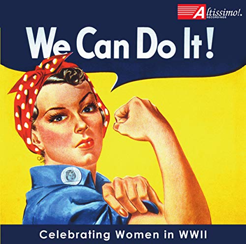 CD cover featuring a vintage illustration of a woman flexing her arm.