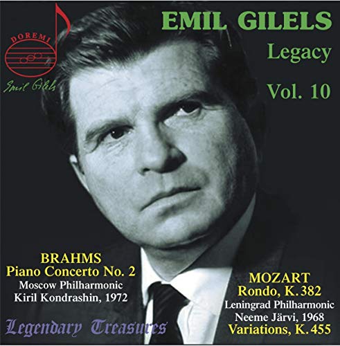 CD cover featuring pianist Emil Gilels in a black and white portrait.