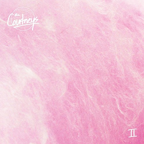 Pink, textured album cover for “Courtneys - II” with band logo and Roman numeral.