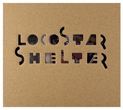 CD cover for "Loco Star - Shelter" with cut-out lettering and artwork.