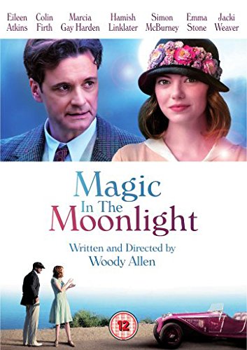 Magic In The Moonlight" DVD cover featuring Colin Firth and Emma Stone.