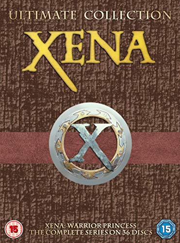 Xena: Warrior Princess DVD boxset, seasons 1-6, with a circular logo.