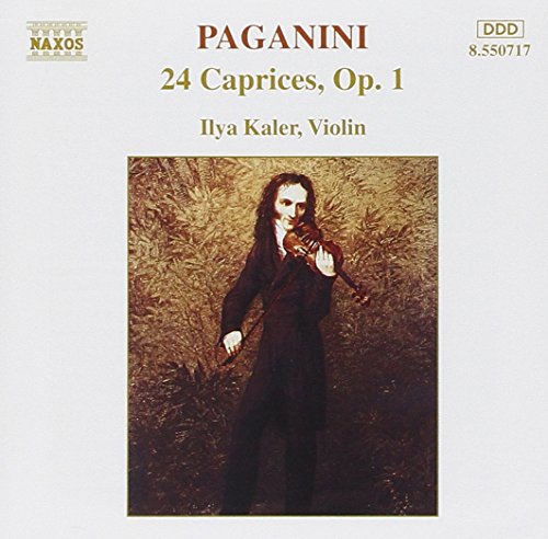 CD cover: violinist Ilya Kaler, performing Paganini’s 24 Caprices.