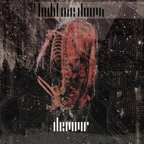 Album cover: distorted red figure against a dark, textured background.