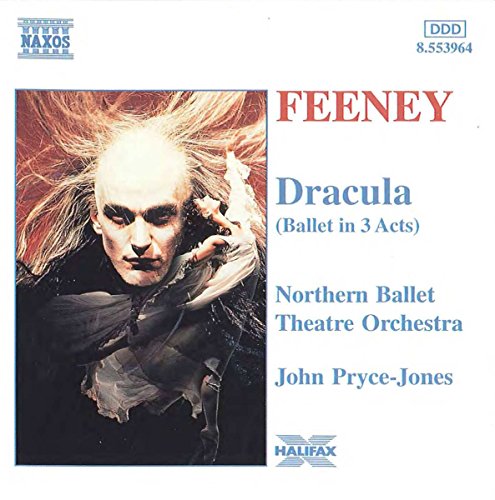 CD cover for "Feeneydracula" ballet, featuring a dramatic portrait of Dracula.